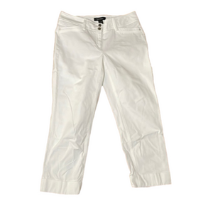 WHITE House Black Market Slim Crop Pants Size 2
